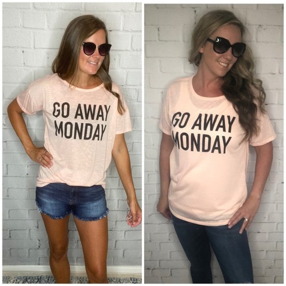 Fantastic Fawn Go Away Monday Graphic Tee - Picture 2 of 2